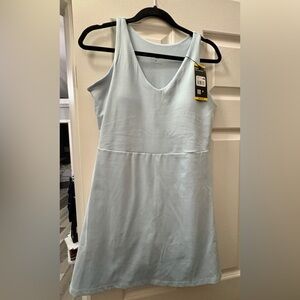 NWT blue Gap Fit Active Dress with Shorts Underneath Size M
